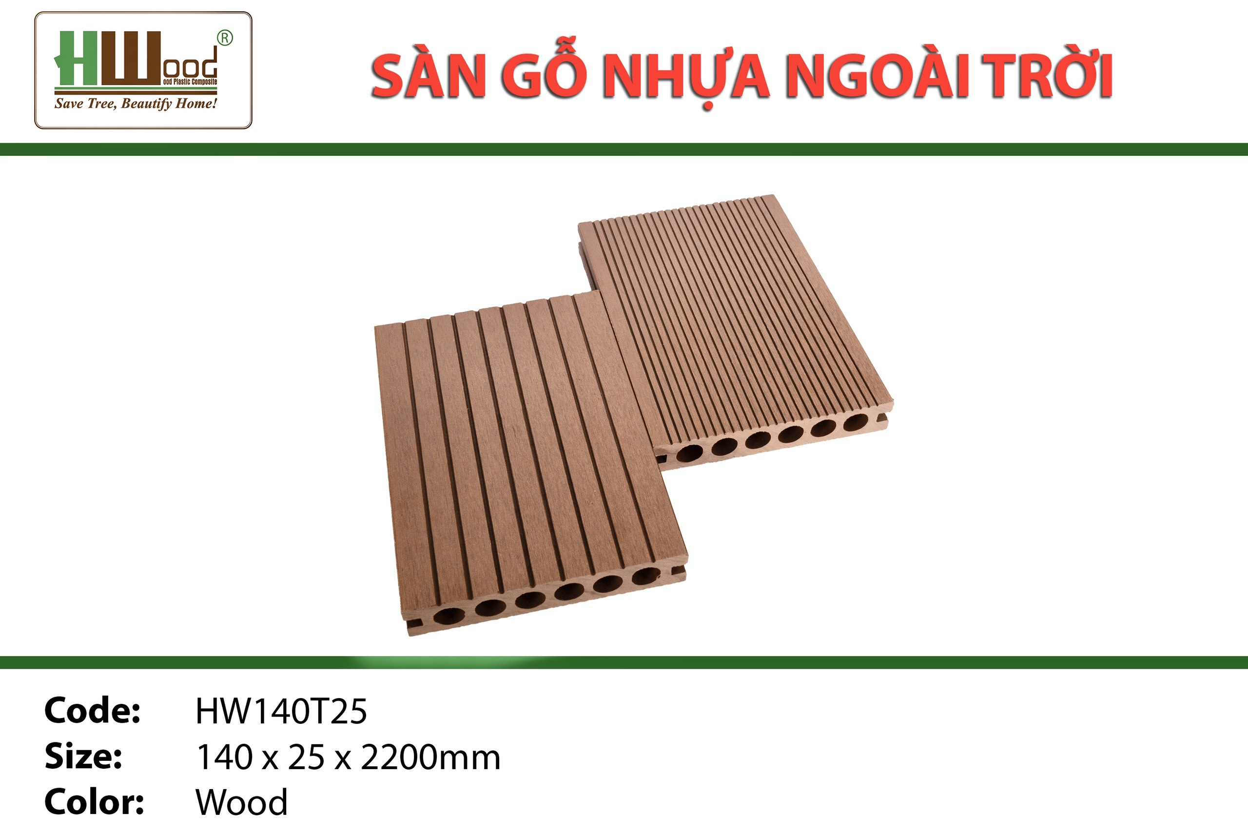 Kho nhựa ốp tường ốp trần ngoài trời Hwood Bình Dương