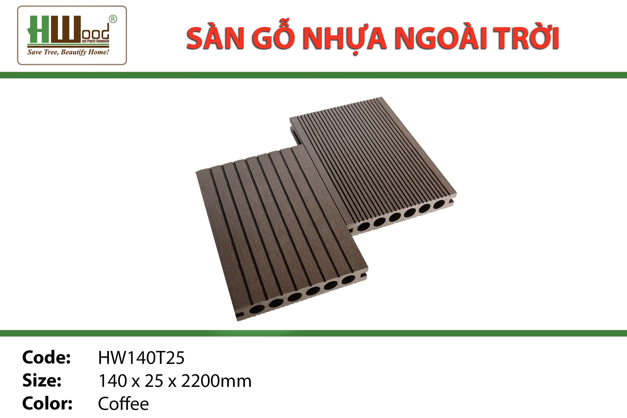Kho nhựa ốp tường ốp trần ngoài trời Hwood Bình Dương
