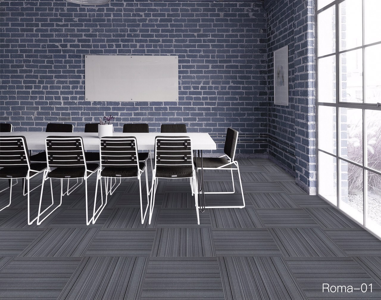 Thảm gạch đế cao su, thảm văn phòng 04