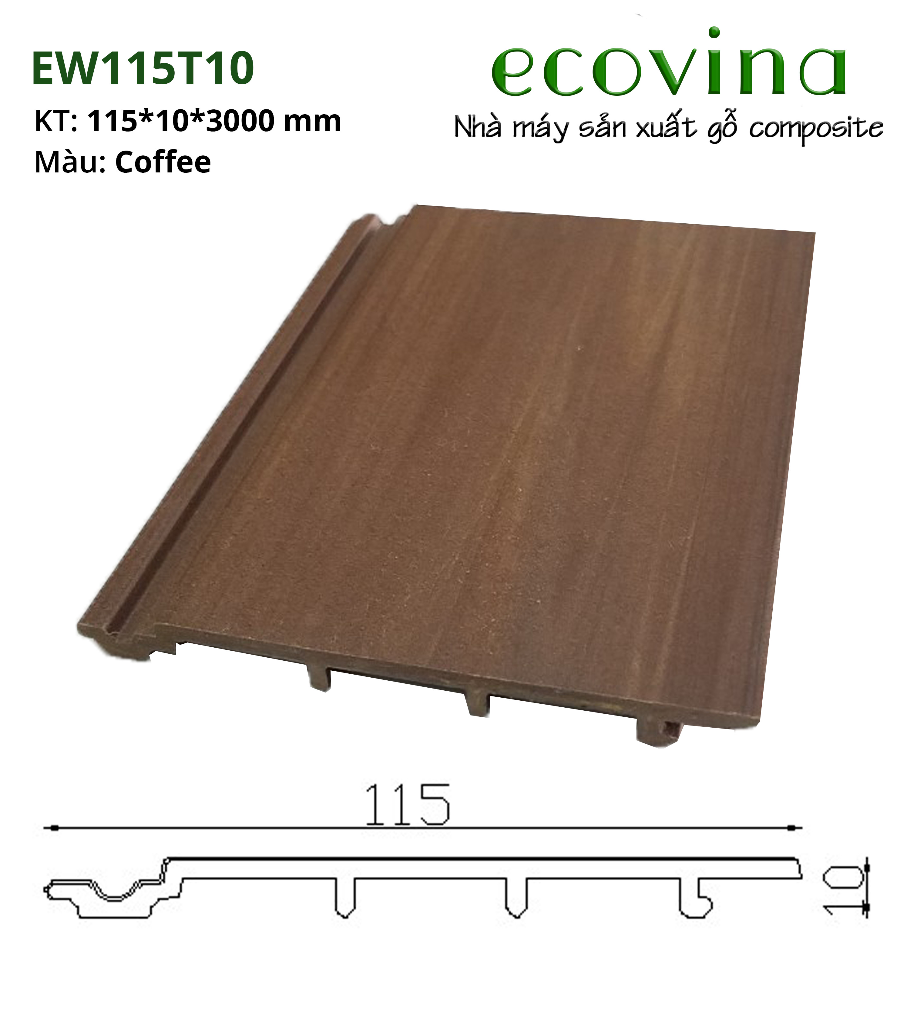 Báo giá thanh lam nhựa giả gỗ khu vực Bình Dương ecovina