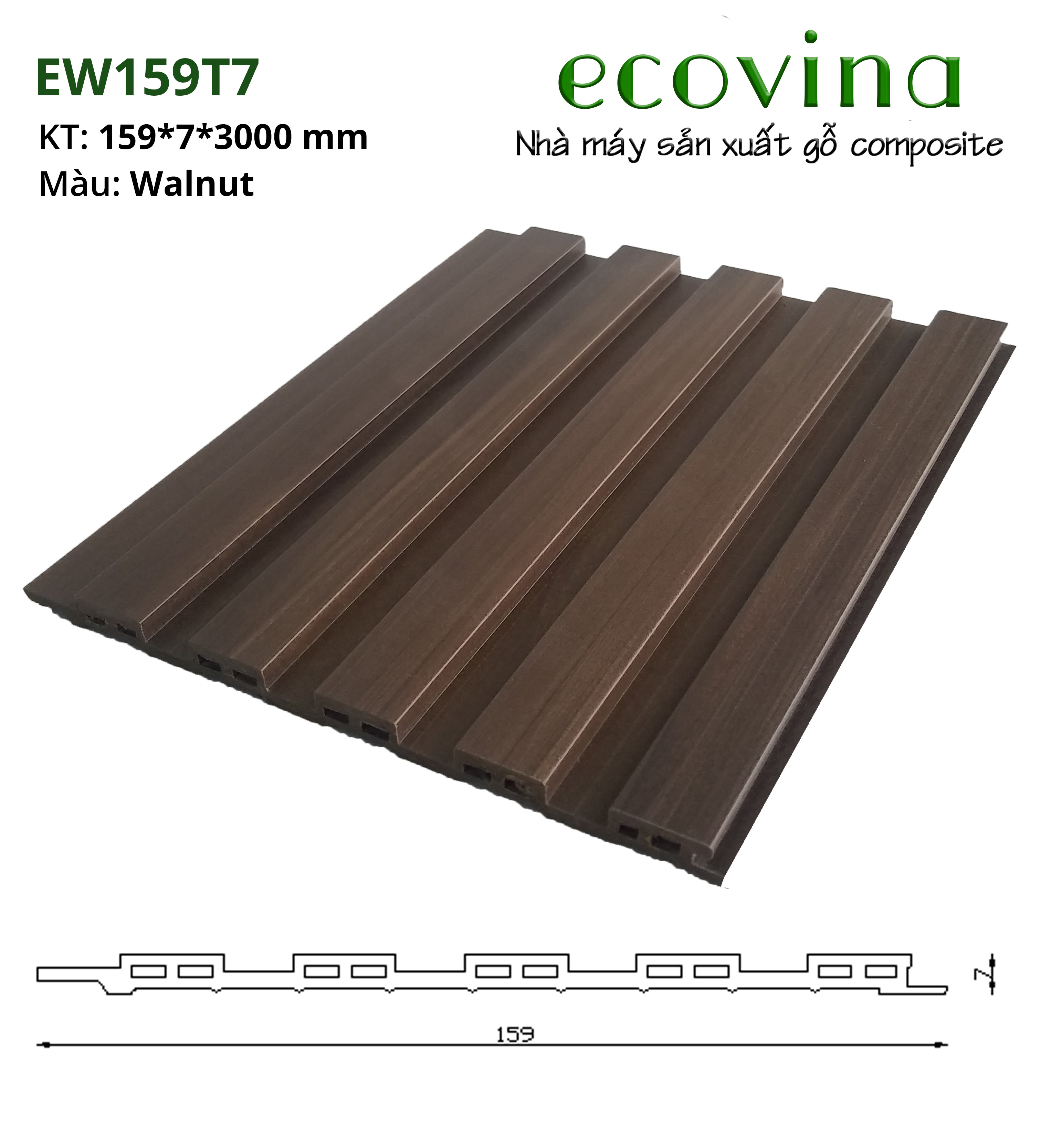 Báo giá thanh lam nhựa giả gỗ khu vực Bình Dương ecovina