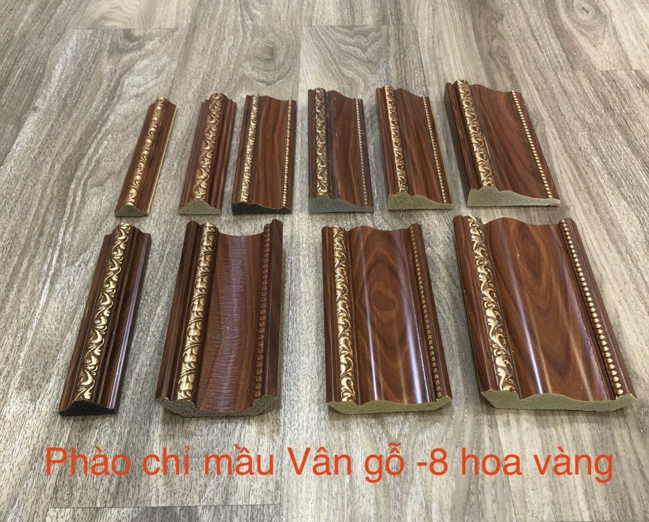 Phào Chỉ PU - Phào Trần Vân Gỗ Đậm Bình Dương 