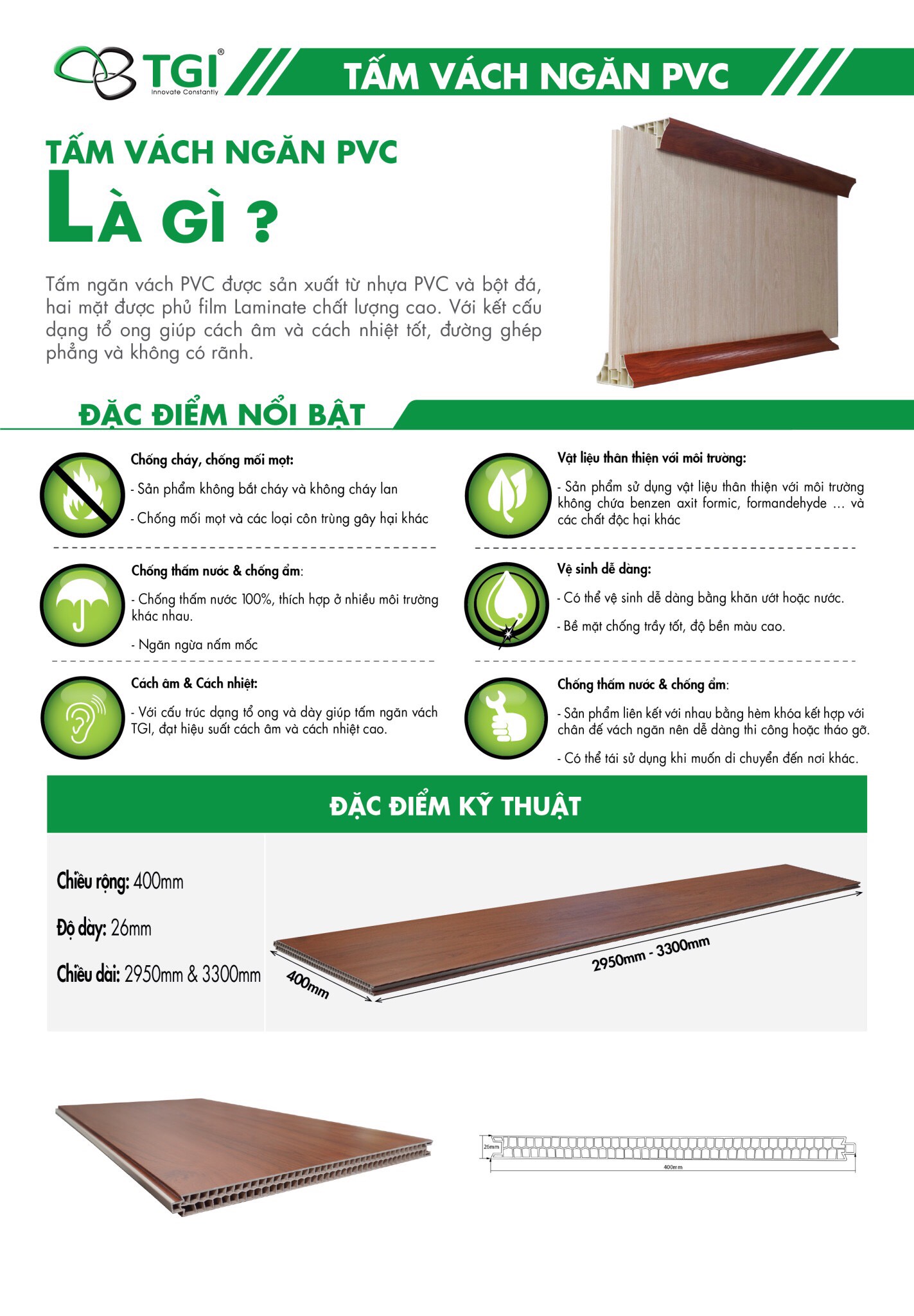 Thi công Vách ngăn đơn giản tại Bình Dương bằng nhựa giả gỗ