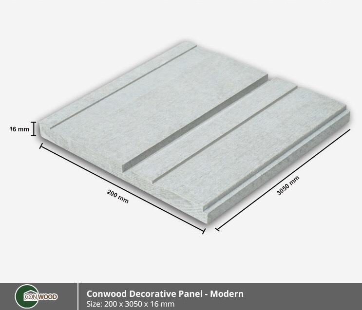 Cemboard vân gỗ ốp tường trần ngoài trời