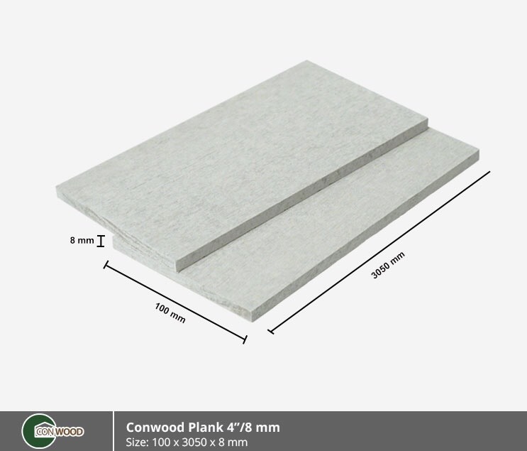 Cemboard vân gỗ ốp tường trần ngoài trời