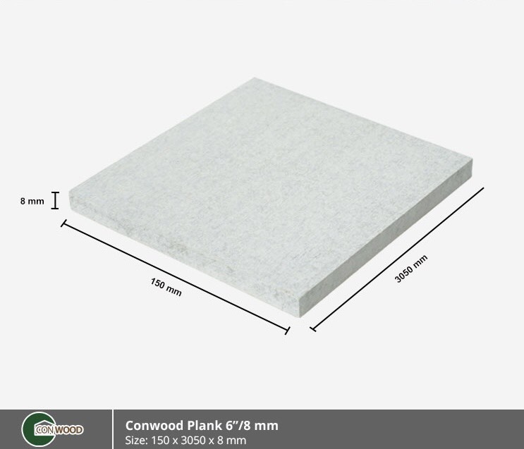 Cemboard vân gỗ ốp tường trần ngoài trời