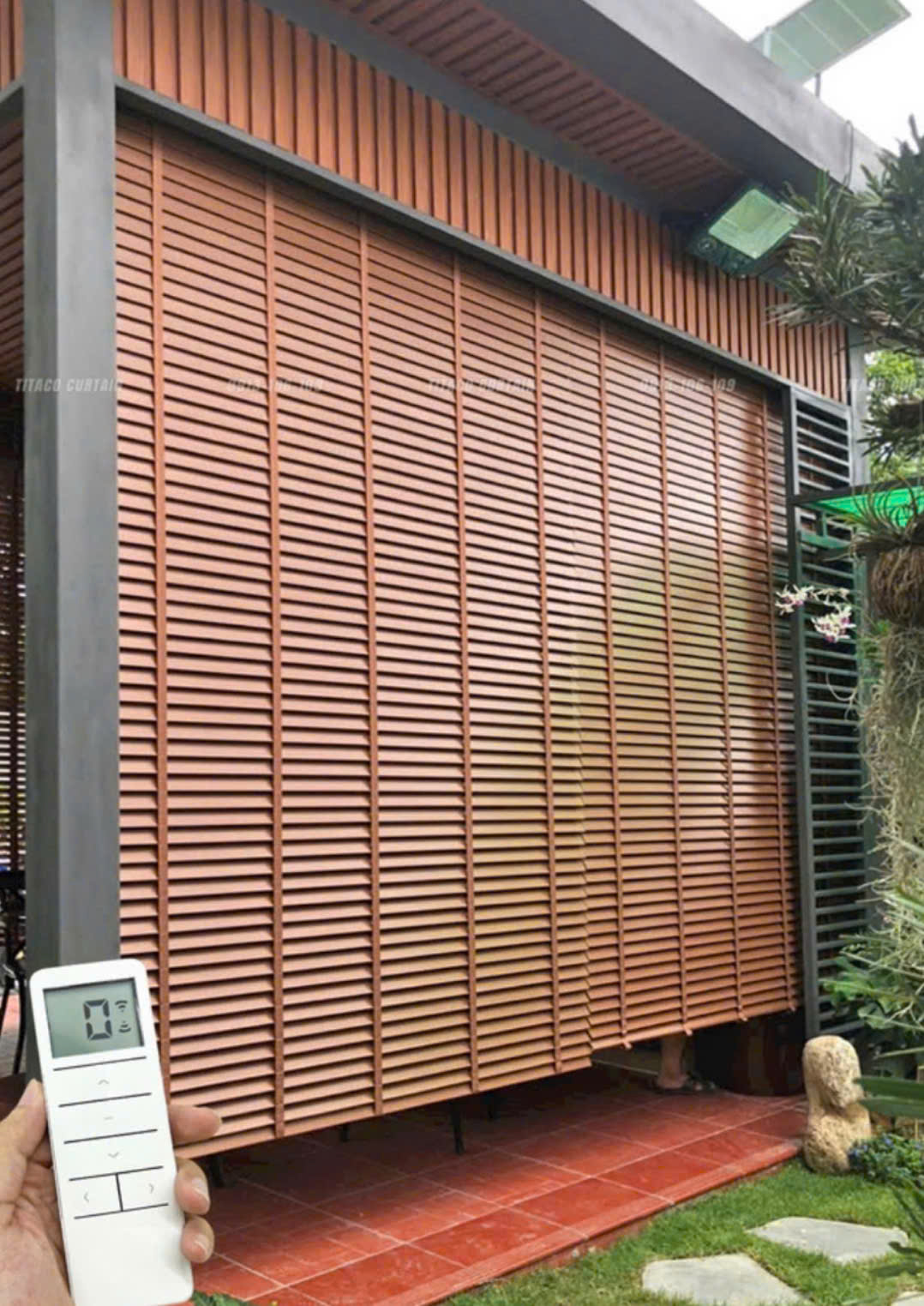 Rèm gỗ ngoài trời tại Bình Dương